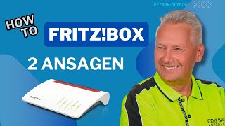 Fritz Box mit 2 eigenen Ansagen einrichten Neu 2024 [upl. by Nosittam983]