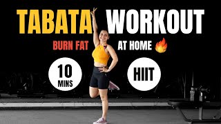 Full Body Tabata Workout for Fat Loss  10Minute Home HIIT Routine [upl. by Lavelle296]