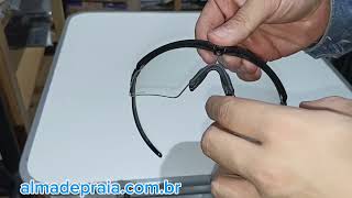 OCULOS OAKLEY SI BALLISTIC M FRAME CLEAR NA ALMA DE PRAIA [upl. by Nishi302]