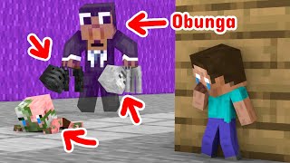 The Ghost Of OBUNGA  Horror Story  Minecraft Animation [upl. by Ecadnac507]