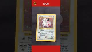 Pokemon Cards Base Set Shadowless Rare Holo Clefairy 5102 [upl. by Nimzay929]