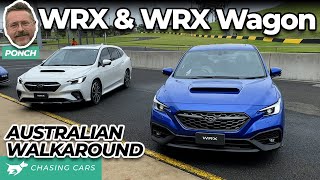 Subaru WRX and WRX Sportswagon 2022 walkaround  AWD range lands in Australia early  Chasing Cars [upl. by Neneek]