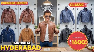 Leather Jacket in Hyderabad  Rs1600 😱🔥 Leather Accessories  Mushitube Lifestyle [upl. by Nerfe223]