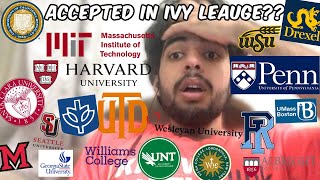 COLLEGE DECISONS REACTIONS 2024  Ivies  MIT  HARVARD  UPENN  No safeties  Class of 2028 [upl. by Kacie]