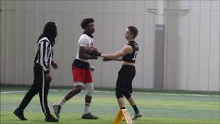 West Bloomfield 2020 WRRBOLB Ethan Bunch highlights with Rising Stars Red 7on7 [upl. by Alledi]