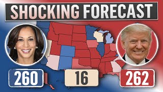 Nate Silvers 2024 Forecast Harris Narrowly Hits 270 Electoral Votes [upl. by Meter]