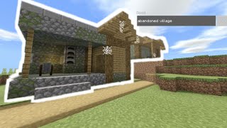 ABANDONED VILLAGE SEED Minecraft bedrock eddition [upl. by Hooke]