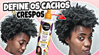 COMO DEFINIR CABELO CRESPO COM ATIVADOR DE CACHOS ÓLEO DE MANGA SALON LINE [upl. by Enilkcaj607]