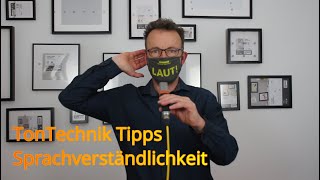 Tontechnik Tipps 3 Sprachverständlichkeit Sprache richtig am Mischpult abmischen [upl. by Attenyl]