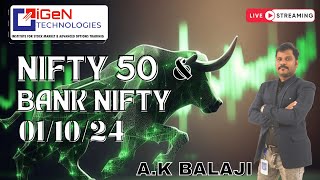 🔴LIVE NIFTY 50 LIVE  1 October 2024  LIVE Options Trading [upl. by Cade]