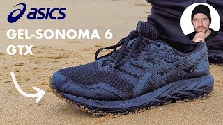 Asics GelSonoma 6 Gtx  Waterproof Trail Running Shoes [upl. by Arres599]