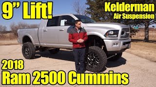 Lifted 2018 Ram 2500 Mega Cab Cummins with Kelderman Air Suspension Detailed Walkaround [upl. by Athallia]