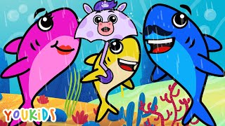 Rain Rain Go Away Baby Shark  YouKids Nursery Rhymes [upl. by Ila]