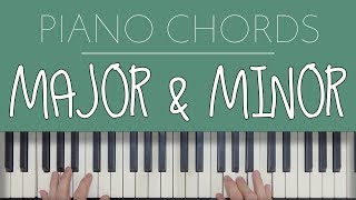 Piano Chords Major amp Minor [upl. by Lexis]