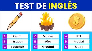 Test de 100 PALABRAS BÁSICAS en INGLÉS ⚽🚗🤔  Quiz de Inglés 🤓  100 Palabras ✅ [upl. by Anaytat490]