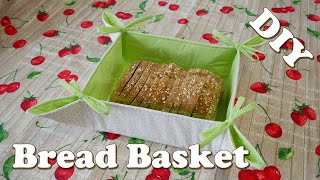 DIY How to Make a Quilted Fabric Bread Basket  Coudre un Panier à Pain  Bravo Dada [upl. by Vlad]