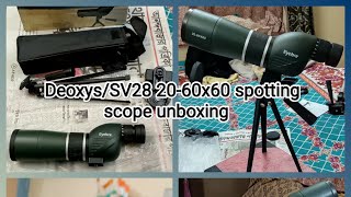 DeoxysSV28 2060x60 spotting scope unboxing [upl. by Clementi]