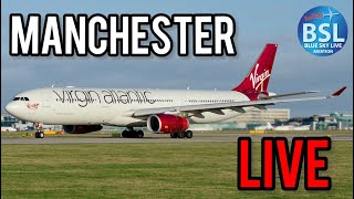 🔴Live Manchester Airport  Planespotting [upl. by Kilar959]