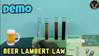 Beer Lambert Law  Demonstration  Tamil  Colorimeter  Spectrophotometer  Biology  ThiNK VISION [upl. by Pessa]