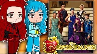 Descendants 4 The Rise Of Red React To Descendants  Gacha react [upl. by Earized577]