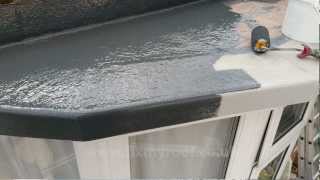 How to FIBREGLASS A ROOF  How to Fibreglass a Bay Roof DIY [upl. by Jecon]