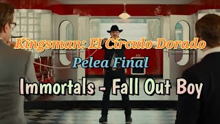 Kingsman 2  Pelea Final  Immortals  Fall Out Boy [upl. by Ycam]