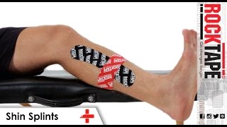 RockTape  Kinesiology Tape Instruction  Shin Splints [upl. by Enyala]