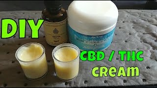 Easy DIY CBD THC Infused Cannabis Cream  Legal CBD Pain Relief Topical [upl. by Nahs844]