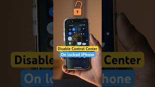 Disable Control Center on a locked iPhone iphonetips ios18 shorts [upl. by Ydieh]