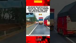 KELAKUKAN POLANTAS JAMAN NOW RANDOM SAAT MENILANG TRUK polisi polri polisiindonesia shorts [upl. by Gniy]