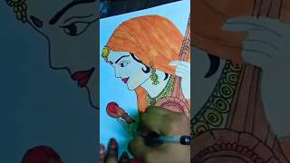 Meera Bai🙏art mahabharat meerabaistory history factsinhindi story art crrative drawing [upl. by Mccord]