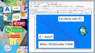 Basin Circularity Ratio in Arc GIS Circularity Ratio Rc  Morphometric analysis of river basins [upl. by Frasco921]