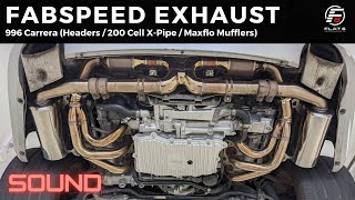 996 Carrera w Fabspeed Headers 200 Cell XPipe amp Maxflo Mufflers [upl. by Annaehr254]