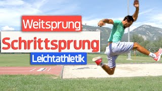 TECHNIKBILD SCHRITTSPRUNG WEITSPRUNG  Weitsprungtechnik Analyse  Weitspringen  Schule  Longjump [upl. by Philbin]