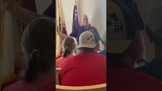 Combat wounded veteran speaks at National Purple Heart Day [upl. by Firman]