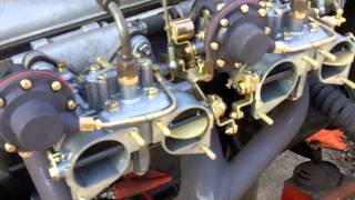 Testing MrWulffs 190SL Solex 44PHH carburetors [upl. by Blithe355]