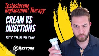 Testosterone cream vs injections Part 2 Pros and cons of each [upl. by Annahsor]