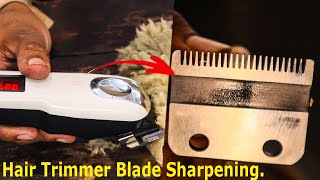 Hair trimmer blade sharpening [upl. by Borchers746]