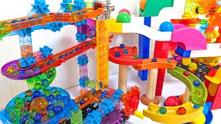 Marble run race ☆ Summary video of over 10 types of Colorful marble Compilation long video [upl. by Repip38]