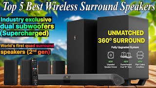 Top 5 Best Wireless Surround Speakers in 2024  4 Rear Surround Effects Speakers [upl. by Birch699]