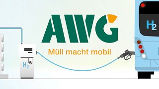 2020 AWG Müll macht mobil  Wasserstoff aus Müll [upl. by Ahtelahs977]