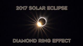 Solar Eclipse 2017  Diamond Ring Effect [upl. by Maynord]