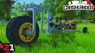 Building My FIRST Survival Vehicle  Scrap Mechanic Crashlander E4 [upl. by Katti]