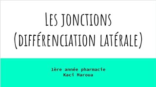 📍 LES JONCTIONS différenciation latérale  CYTOLOGIE E9raberk Cytologie [upl. by Bunker633]