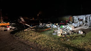 Barnsdall OK Tornado Damage [upl. by Buzzell]