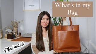 What’s in My Bag  Madewell Medium Transport Tote [upl. by Mickey28]