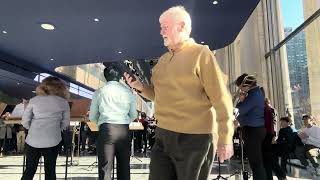 The Juilliard Trombone Choir performs holiday tunes with Joe Alessi in David Geffen Hall 121623 [upl. by Deloris]