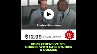 Medical Science Liaison Training Become a Certified MSL– 35 Off Now [upl. by Millur812]