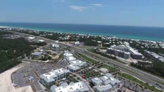 Aerial View of 30A East Inlet Beach Rosemary Beach Seacrest Beach [upl. by Quent256]