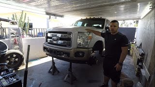 20112016 Ford F250 6quot inch Rough Country Lift Install [upl. by Ailehpo]